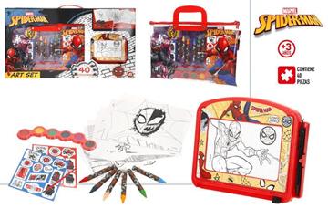 Imagen de Set De Dibujo Spiderman con 40 piezas.