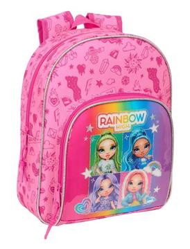 Imagen de Mochila Infantil Adapt.Carro Rainbow High "Shine" 28X34X10Cm