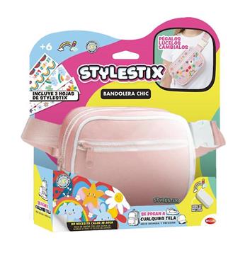 Imagen de Bandolera Chic Stylestix. Personalizala con diseños super cool.Inclye Bandolera 2 hojas de pegatinas y 1 borrador.23x22x6 cm