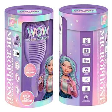 Imagen de Micrófono Grabadora Color Violeta Wow Generation. Incluye pegatinas decorativas.