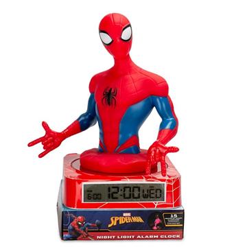 Imagen de Lampara 3D Con Despertador Y Fecha Spiderman