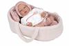Imagen de Muñeca ELEGANCE 40 CM ANDIE ROSA C/CAPAZO C/MECAMISMO LLORO TRY ME C/BOLSA