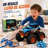 Imagen de Coche radio control Monster Truck transformable en lanzador, 2 en1, incluye un coche 17'90x22'50x21'50cm