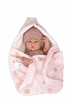 Imagen de Muñeca ELEGANCE 30 CM NATAL ROSA C/PORTABEBE (Cuerpo Vinyl, sexo niña)