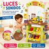 Imagen de Mini Supermarket con cesta, peso y accesorios, 85'50x30x45cm
