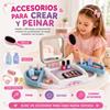 Imagen de Tocador belleza con espejo y accesorios 30'3x52'3x39'4cm