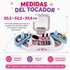 Imagen de Tocador belleza con espejo y accesorios 30'3x52'3x39'4cm