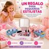 Imagen de Tocador belleza con espejo y accesorios 30'3x52'3x39'4cm