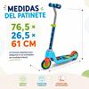 Imagen de Patinete 2 ruedas plegable Dino 76,5x26,5x61cm