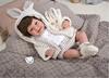 Imagen de Muñeca Elegance 45 Cm Zoe Beige C/Bufanda C/Pelo (Muñeco De Peso)