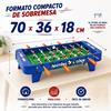 Imagen de Futbolín madera con marcadores de puntuación 70x36x18cm 