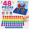 Imagen de Juego mosaico en maletin con 48 piezas 12 plantillas 34x28 cm