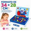 Imagen de Juego mosaico en maletin con 48 piezas 12 plantillas 34x28 cm