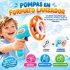 Imagen de Pistola lanzador pompas, ¡Hace pompas dentro de la pompa gigante! incluye botella con líquido