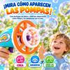 Imagen de Pistola lanzador pompas, ¡Hace pompas dentro de la pompa gigante! incluye botella con líquido