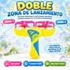 Imagen de Lanzador pompas doble, incluye botella con líquido