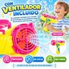 Imagen de Lanzador pompas doble, incluye botella con líquido