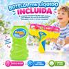 Imagen de Lanzador pompas doble, incluye botella con líquido