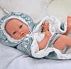 Imagen de Muñeca REBORN ARIAS 38 CM BORJA GRIS C/MANTA (Cuerpo Vinyl, sexo niño)