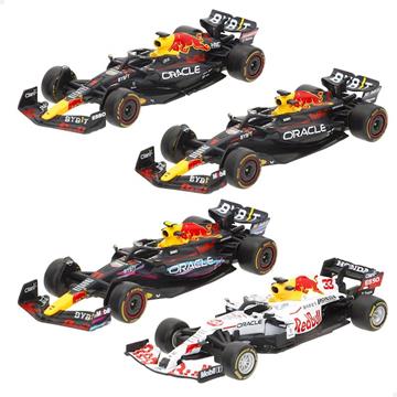 Imagen de Burago Set con 4 Coches de Metal F1 (Formula Uno) Red Bull Verstappen Escala 1:43 