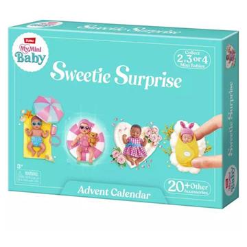 Imagen de Calendario de adviento My Mini Baby, con 24 sorpresas 28x38x6cm