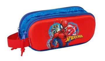 Imagen de ESTUCHE DOBLE 3D SPIDER-MAN 21X8X6 CM