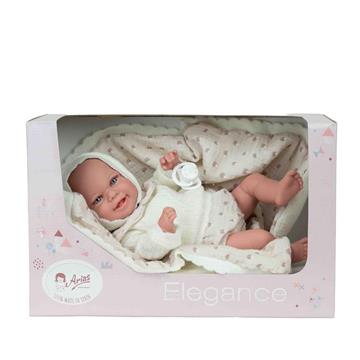 Imagen de Muñeca Elegance 35 Cm Babyto Beige C/Manta (Muñeco De Peso)