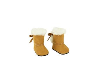 Imagen de Set Botas Marron Con Pelo Para Muñecos De 45 Cm
