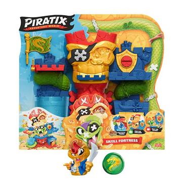 Imagen de Fortaleza Skull Fortress Piratix.Libera a los prisioneros y encuentra el tesoro!Incluye Monedas y Piratix exclusivo.34.50x30.50x12cm