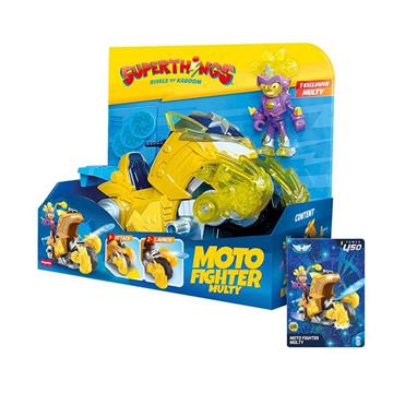 Imagen de Moto Fighter Kid Multy Superthings.Dos modos de ataque. Carga el disco en la lanzadera y ataca. 10.7x19,5x22,5 cm