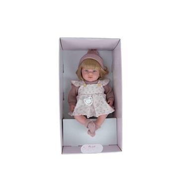 Imagen de Muñeca Elegance 40 Cm Aria Rosa C/Mecansimo Risa Try Me C/Pelo