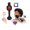 Imagen de Micrófono Karaoke Disco Lights negro.Con efectos de voz y conexion inalámbrica. 24,80x7,60x7,40 cm